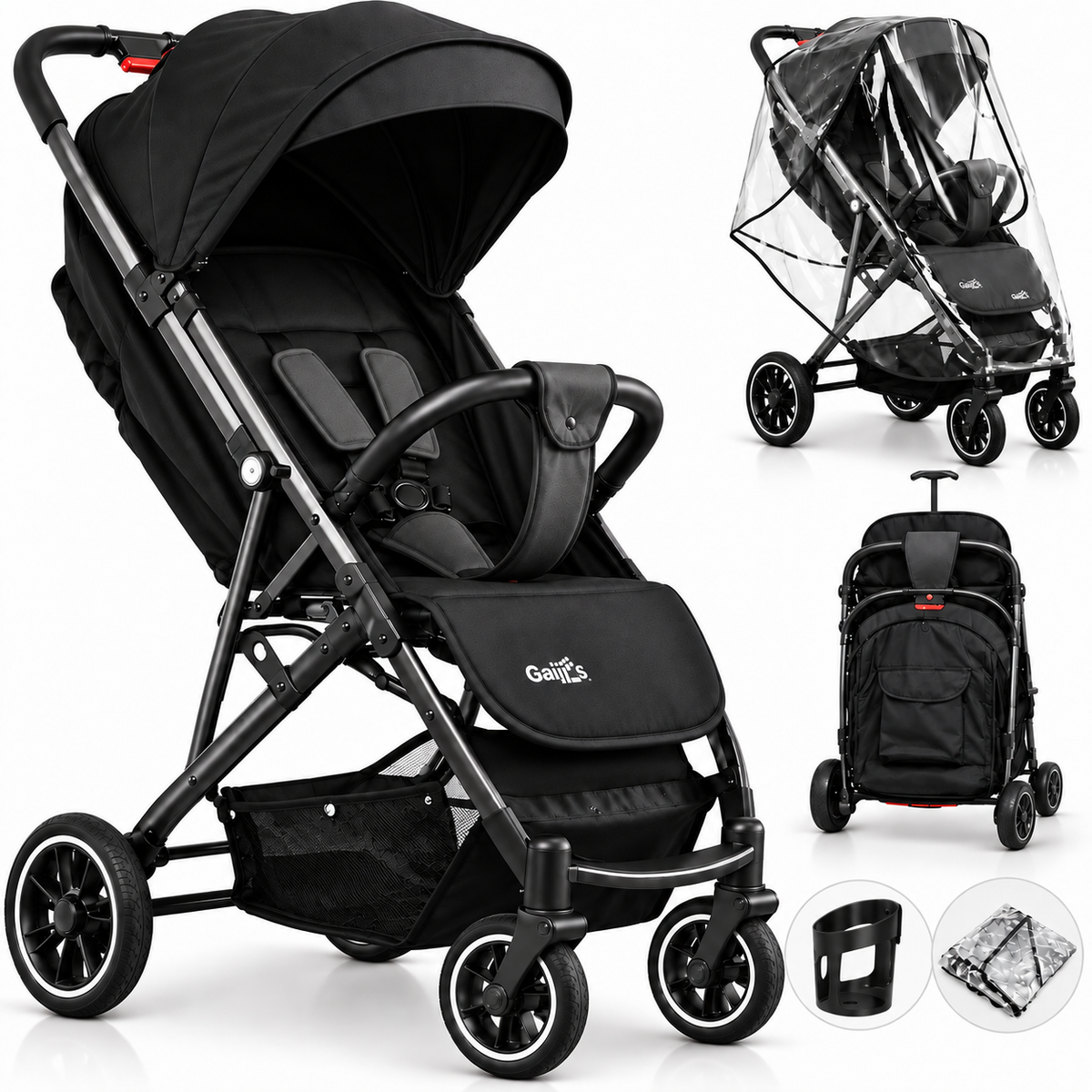 Foldable Baby Stroller – Lightweight Travel Pushchair