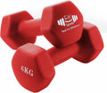 6KG Neoprene Dumbbells Set (Pair – 2 x 6KG) – Non-Slip Hand Weights | FK Sports