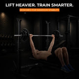 Heavy-Duty Adjustable Squat Rack – Barbell Stand for Home Gym Bench Press & Lifting