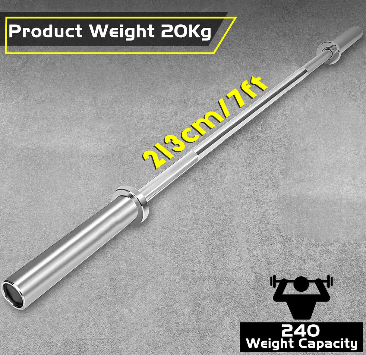 Weight Plates 2" Hole Olympic Barbell Cast Iron Weights Set Disc Dumbbell 170 KG