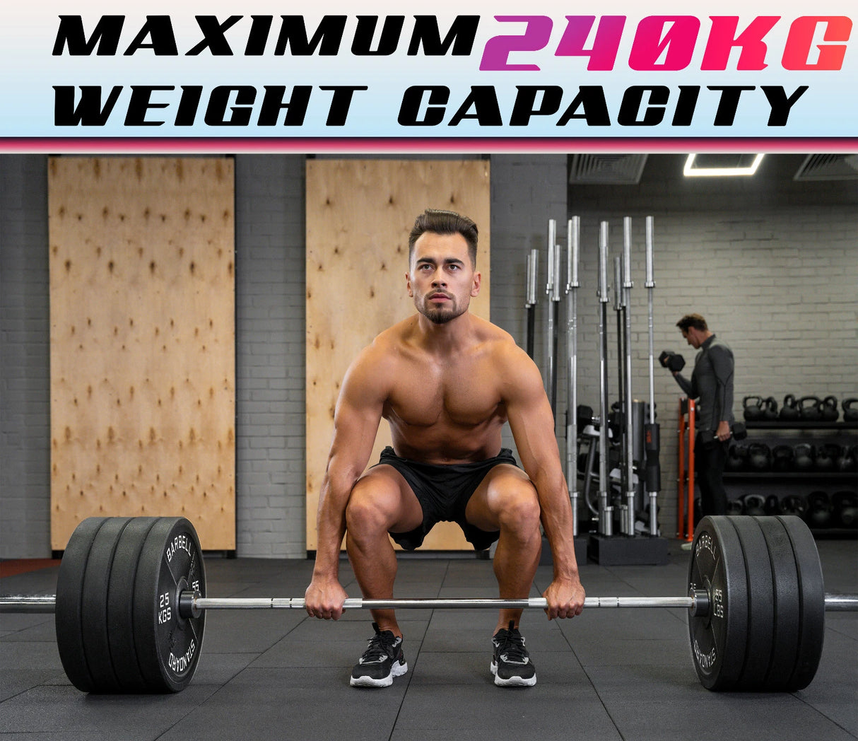 Weight Plates 2" Hole Olympic Barbell Cast Iron Weights Set Disc Dumbbell 170 KG