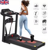 Foldable Electric Treadmill with Motorized Incline & Massager for Home Gym Fitness – Compact & Portable