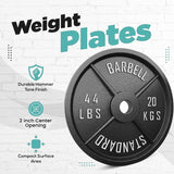 Weight Plates 2" Hole Olympic Barbell Cast Iron Weights Set Disc Dumbbell 170 KG