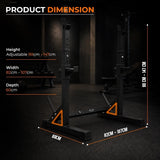 Heavy-Duty Adjustable Squat Rack – Barbell Stand for Home Gym Bench Press & Lifting