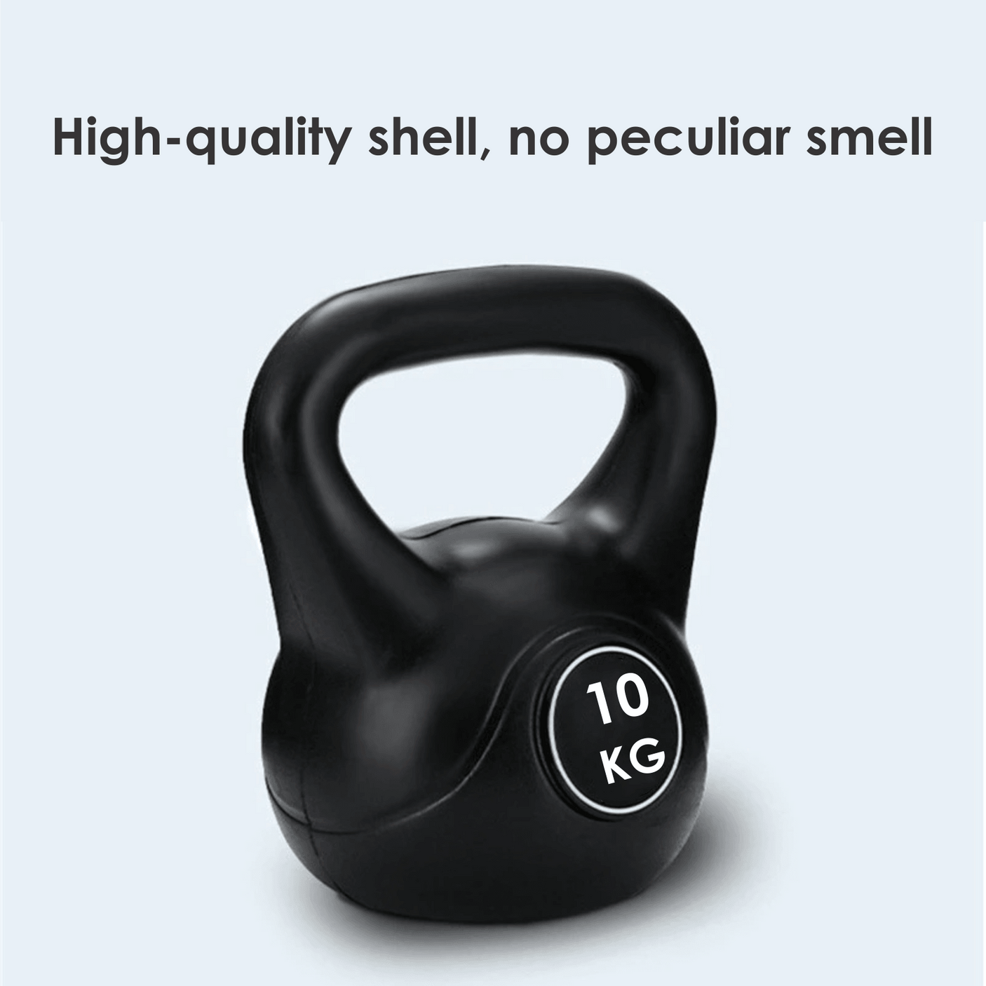 10 kg Vinyl Coated Kettlebell – Cast Core, Anti-Slip Base | FK Sports