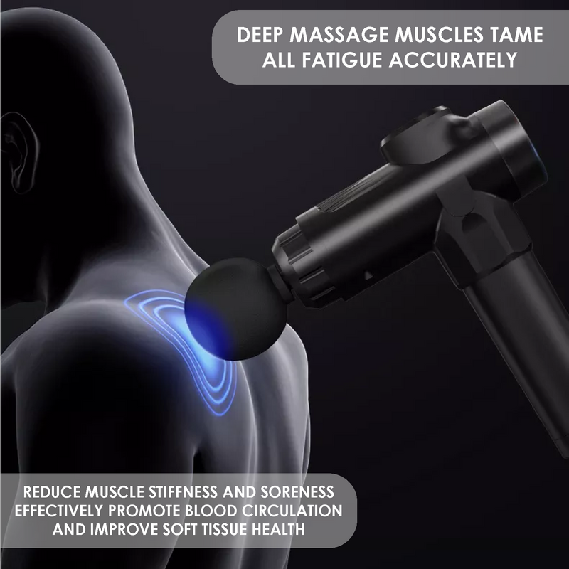 Massage Gun 6 Speeds with 9 Heads & Carry Case