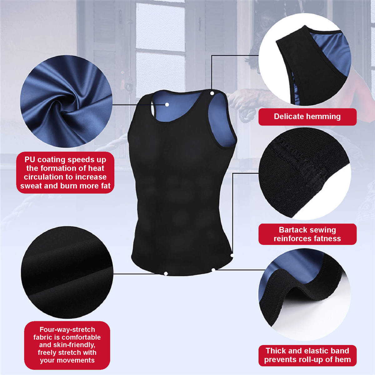 Women's Body Sweat Shaper Sauna Vest – Thermal Slimming Gym Yoga Top – Petite – Unbranded