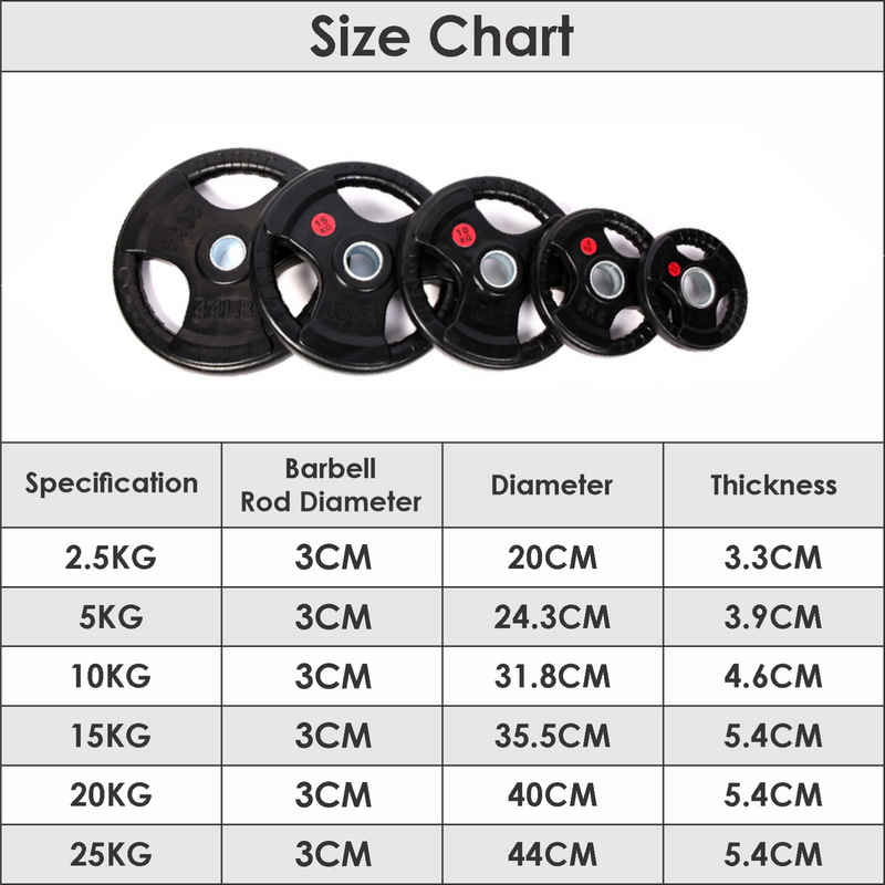 Standard 1 Inch Cast Iron Weight Plates sets FK Sports