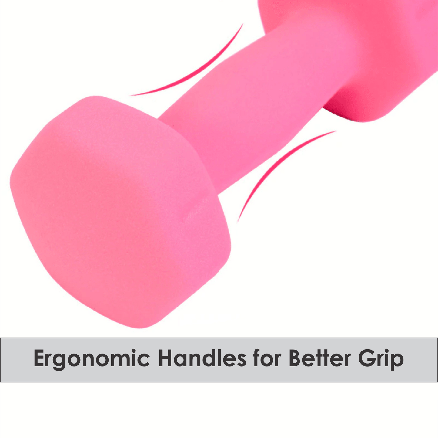 4KG Neoprene Plastic Dip Dumbbells Set