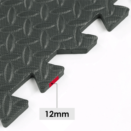 12mm Eva Interlocking Mats Leaf Pattern - FK Sports