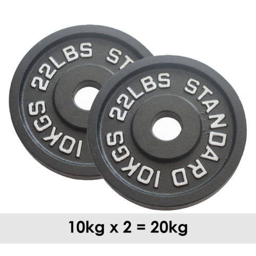 10kg cast iron weight plates set