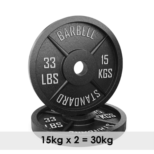 Cast Iron Weight Plates Set 2 Olympic Barbell Weights set FK Sports