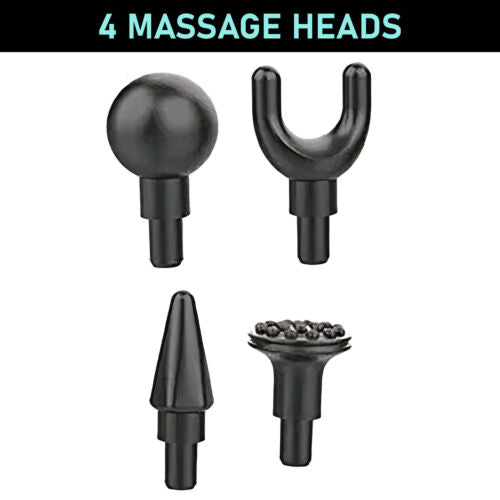 Massage Gun Percussion Massager 4 heads