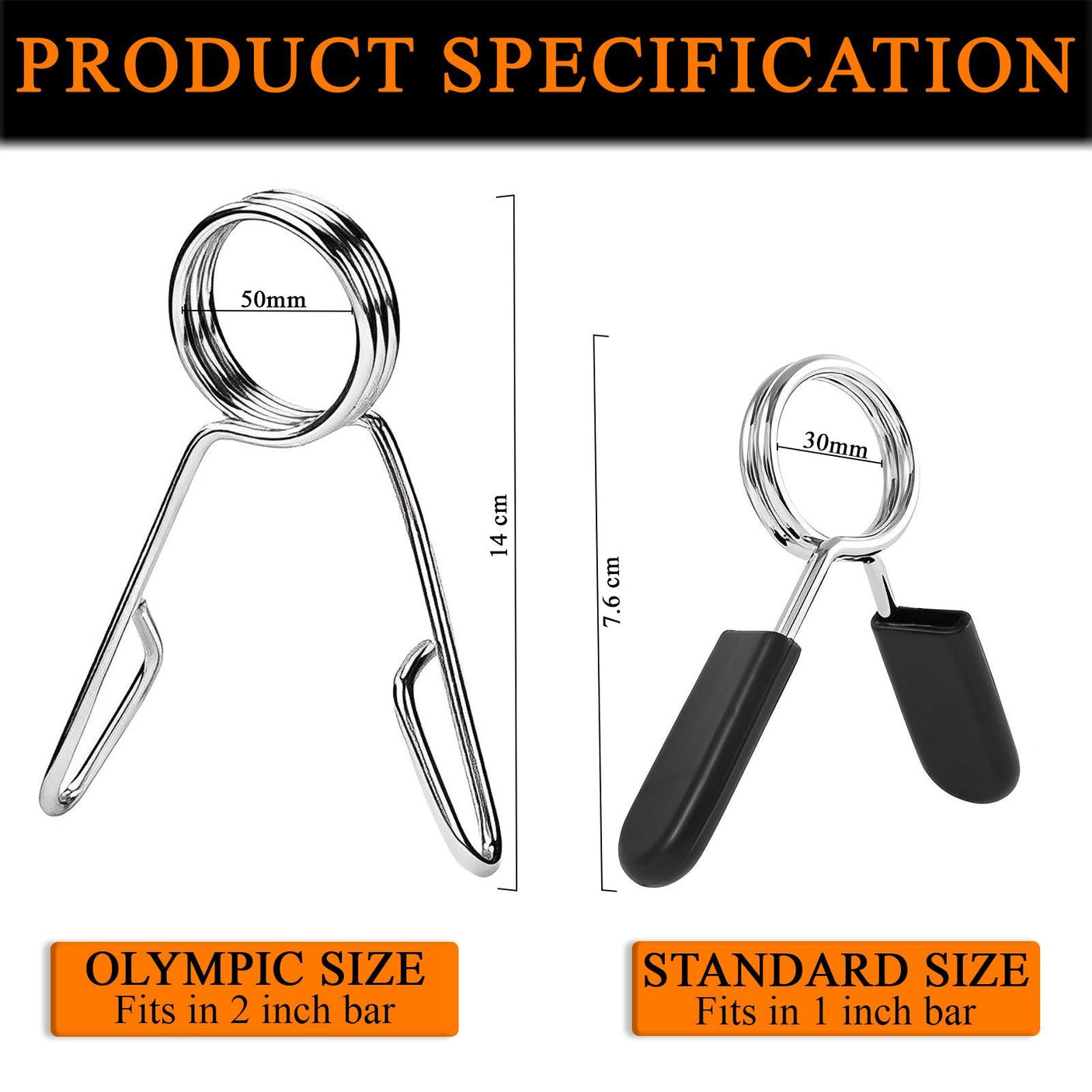 Barbell Spring Clamp Collars