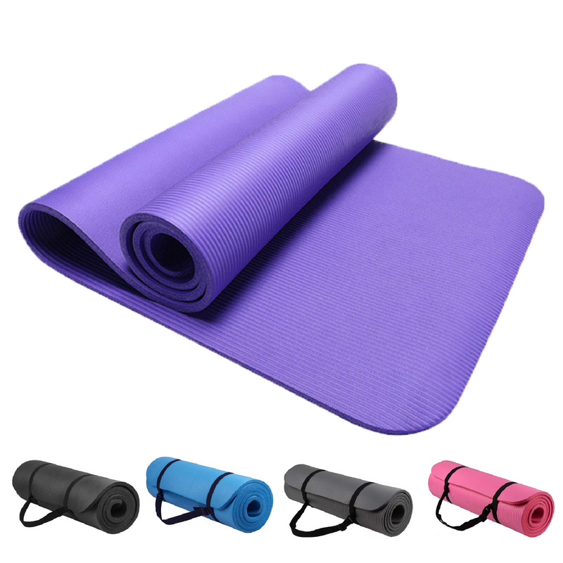 Thick Yaga Mat Antislip Fitness Mat 15mm (Purple)